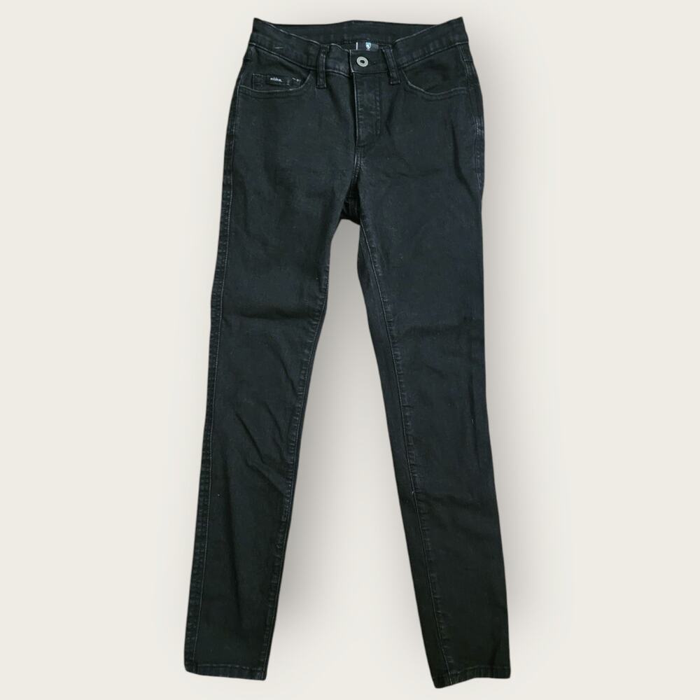 Kuhl Jeans Women's Size 2 Short Black Skinny Leg Outdoors Hiking